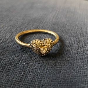 Pandora Ring with Heart Centre